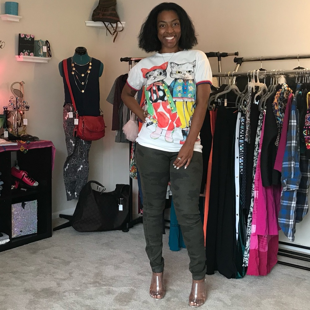 Sparkle Camouflage Hudson jeans